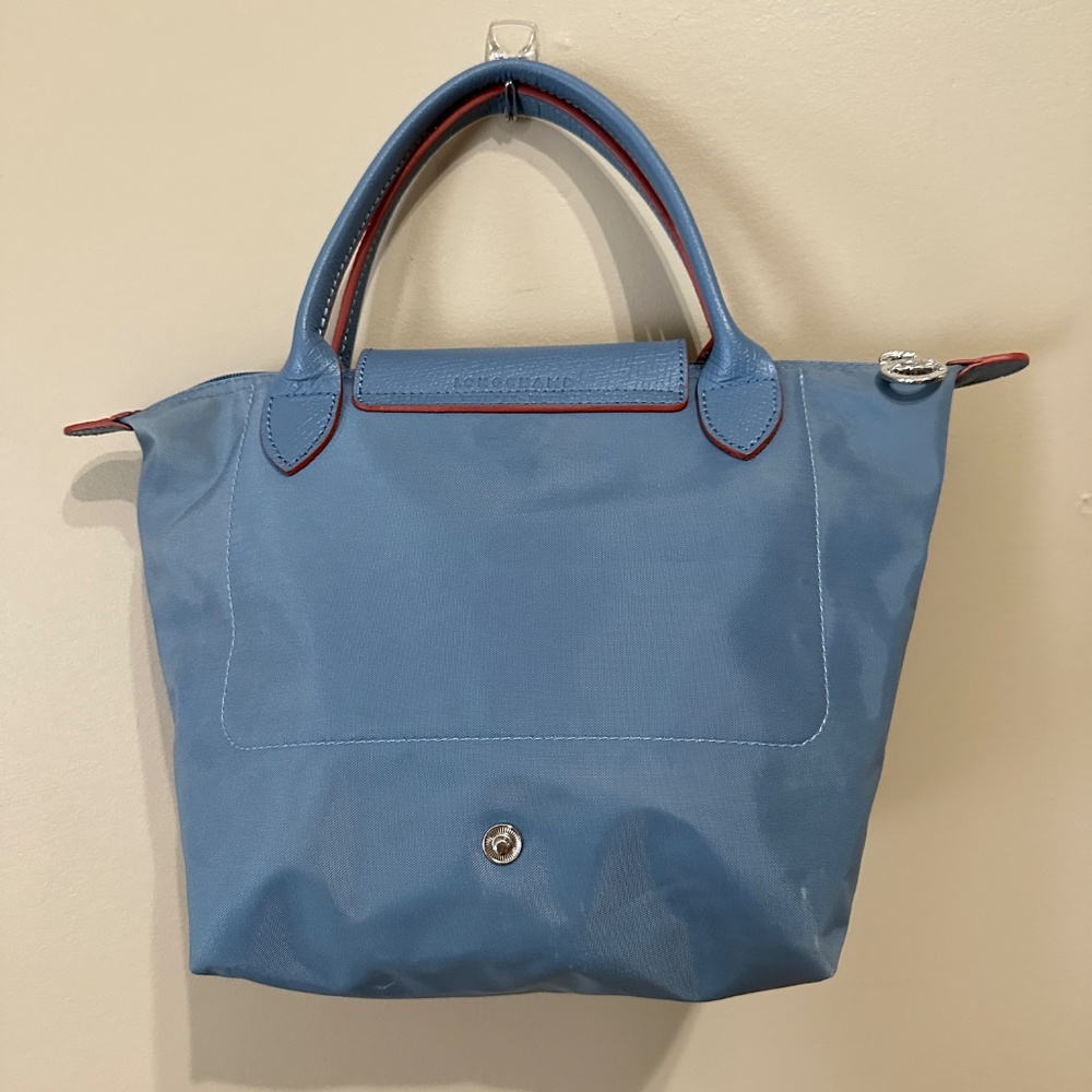 Longchamp le pliage Blue Medium Size Tote Bag Hand Bag - Picture 4 of 10